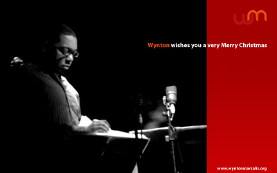 Wynton Marsalis fan club web Christmas Card 