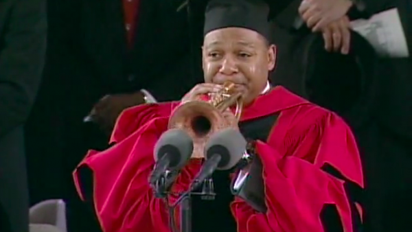 Harvard University 2009: Wynton Marsalis receives Honorary Doctor of Music degree