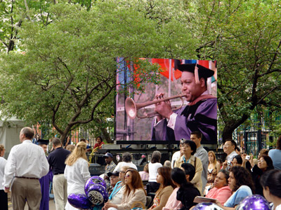 Wynton receiving an honorary doctorate at NYU Commencement 2007