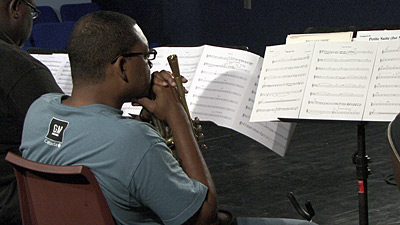 Wynton Marsalis rehearsing with his Septet for Marciac 2007