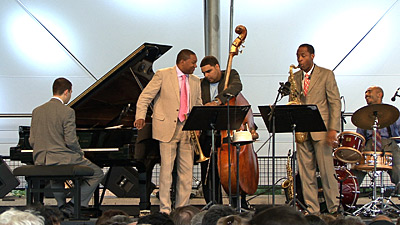 Wynton and his Quintet playing at Paris Jazz Festival 2007