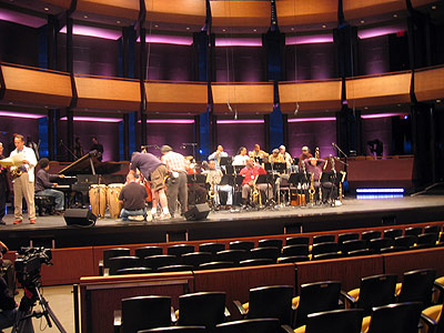 The LCJO rehearsing for the October 18 Concert