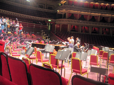 Wynton rehearsing at Royal Albert Hall