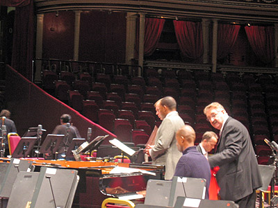 Wynton rehearsing at Royal Albert Hall